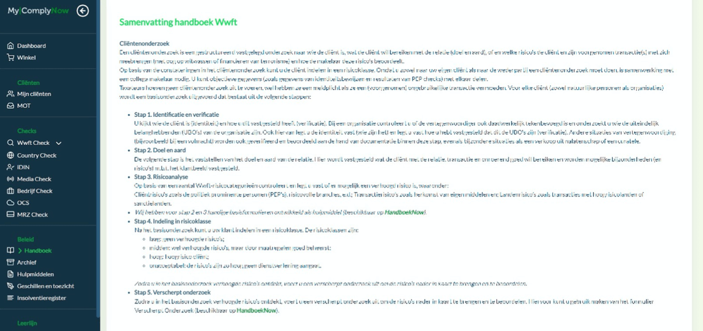 Wwft beleid