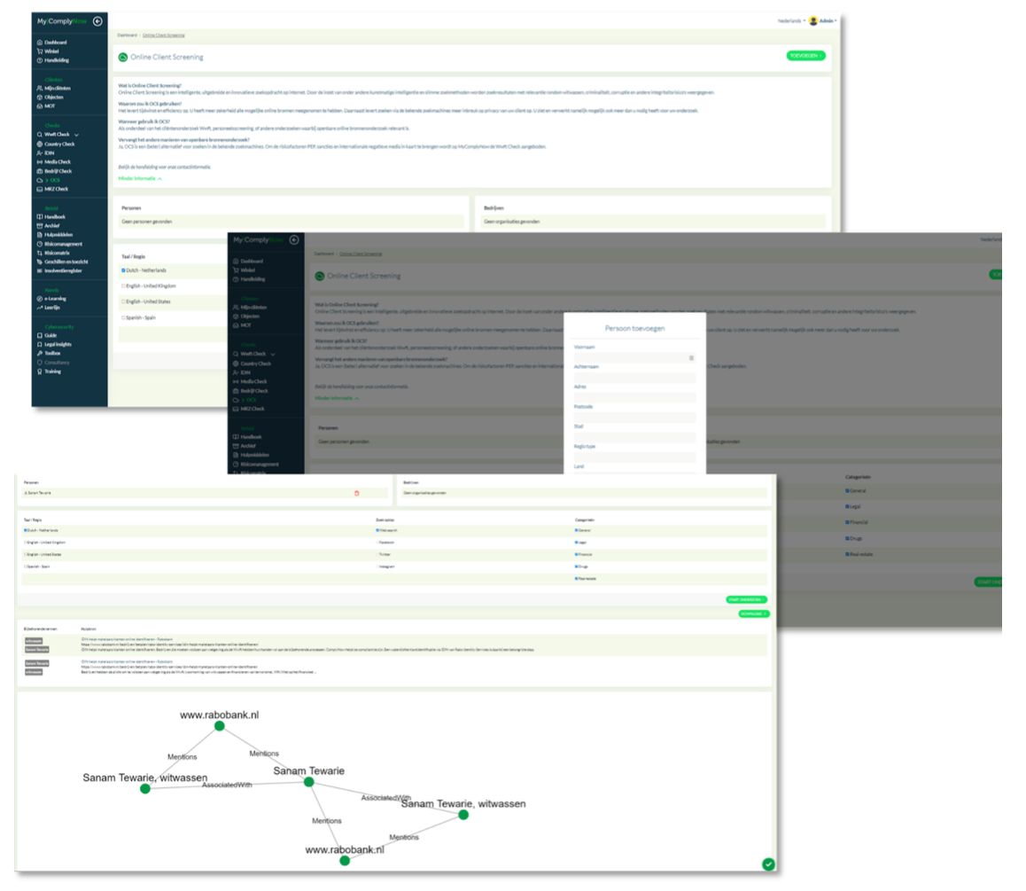 Online Client Screening